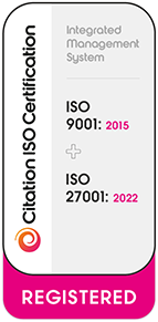 ISO 9001 and ISO 27001 certifications